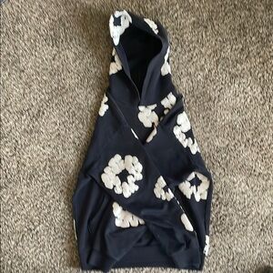 Black and White Hooded Vest